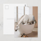 Postale Cheval Baignoire Art de salle de bain Carte postal (Devant / Derrière)