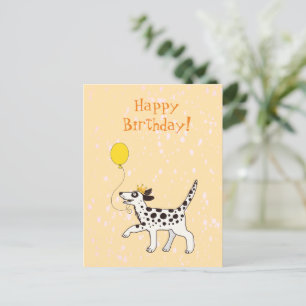 Postale Chien dalmate souhaite un joyeux carte de remercie