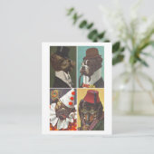 Postale Chiens vintages portant des vêtements Carte postal (Debout devant)