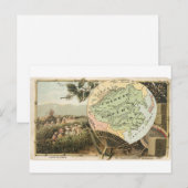 Postale Chine, carte vintage 1889 (Devant / Derrière)