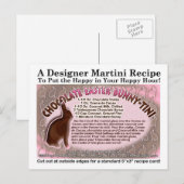 Postale Chocolat Lapin de Pâques - Carte de Recette Tini M (Devant / Derrière)