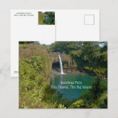 POSTALE CHUTES DE PLANCHE, HILO, HAWAII, GRANDE ÎLE CARTE  (Devant / Derrière)