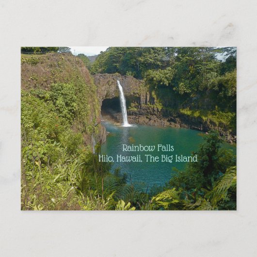POSTALE CHUTES DE PLANCHE, HILO, HAWAII, GRANDE ÎLE CARTE  (Devant)