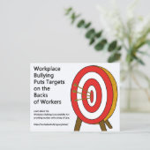 Postale Cibles de la carte de travail (Debout devant)