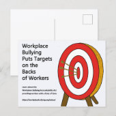 Postale Cibles de la carte de travail (Devant / Derrière)