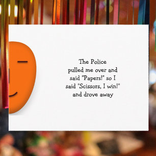 Postale Ciseaux de papier de police - Envoyer une carte po