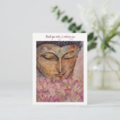 Postale Citation Zen Rumi Bouddha Watercolor Art Carte pos (Debout devant)