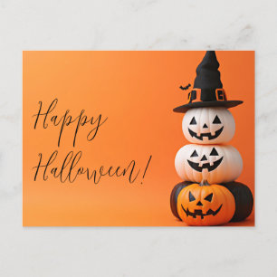 Postale Citrouilles avec une carte de voeux Halloween Casq