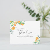 Postale Citrus - Carte de remerciements Mariage (Debout devant)