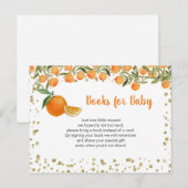 Postale Citrus Orange Baby Books insérer carte (Devant / Derrière)