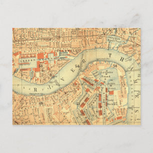 Postale City Slickers - Carte Vintage London River Thames