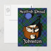 Postale Clan écossais Johnstone Johnston Tartan Carte post (Devant / Derrière)