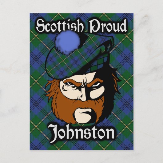 Postale Clan écossais Johnstone Johnston Tartan Carte post (Devant)