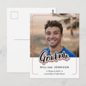 Postale Classe de Faire-part de diplôme de 2023 Carte post (Devant / Derrière)