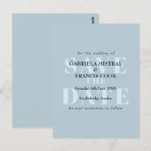Postale Classique Typographique Moderne Carte de Relance (Devant / Derrière)