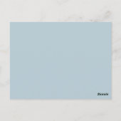 Postale Classique Typographique Moderne Carte de Relance (Dos)