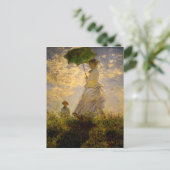 Postale Claude Monet - Femme avec Parasol (1875) Carte pos (Debout devant)