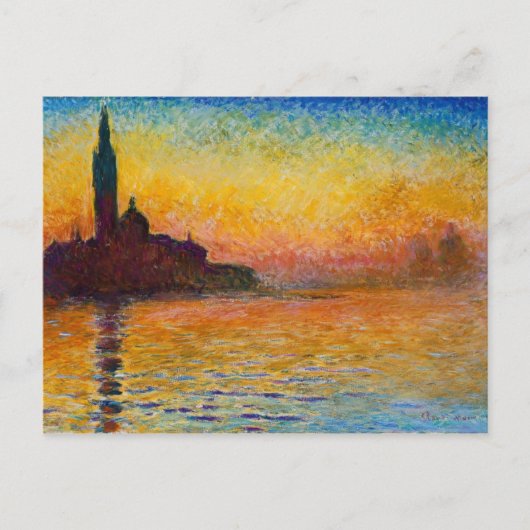 Postale Claude Monet-San Giorgio Maggiore à la carte posta (Devant)