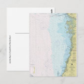 Postale Clés d'ancrage à Crystal River Carte Nautique Post (Devant / Derrière)