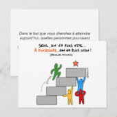 Postale Coaching carte "A plusieurs on va plus loin" (Devant / Derrière)