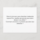 Postale Coaching carte "A plusieurs on va plus loin" (Dos)