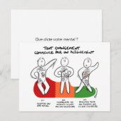 Postale Coaching carte "Changement commence par Alignement (Devant / Derrière)