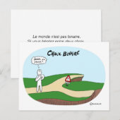 Postale Coaching carte "Choix binaire" (Devant / Derrière)