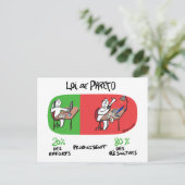 Postale Coaching Carte "Loi de Pareto" (Debout devant)