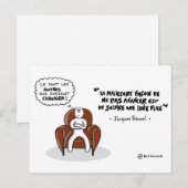 Postale Coaching carte : "Suivre une idée fixe..." (Devant / Derrière)