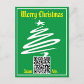 Postale Code QR sur une carte de Noël (Devant)
