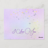 Postale Coeur d'amour musical élégant Carte de vacances (Dos)