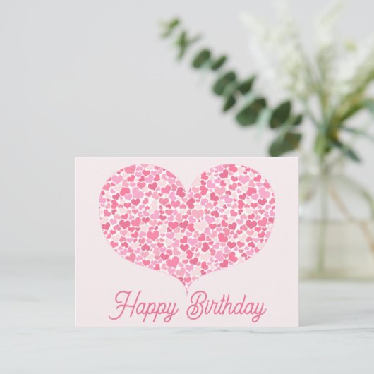 Postale Coeur de Coeur | Carte d'anniversaire (Debout devant)