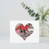 Postale Coeur - Las Vegas Jouer Forme de carte (Debout devant)