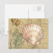 Postale Collage de la carte côtière (Devant / Derrière)