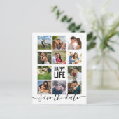 Postale Collection photo moderne Enregistrer la date Carte (Debout devant)