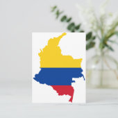 Postale Colombie Carte du drapeau CO (Debout devant)