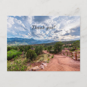 Postale Colorado Pikes Peak Randonnée du Soir Merci Carte 