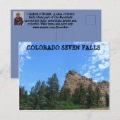 Postale Colorado Seven Falls POST CARTE (Devant / Derrière)
