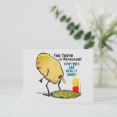 Postale Comment les frites sont vraiment faites Carte post (Debout devant)