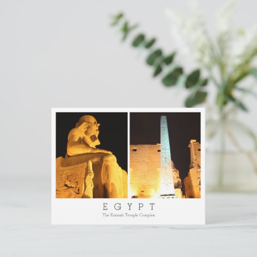 Postale Complexe du temple de Karnak, Egypte, Carte postal (Debout devant)