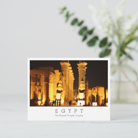 Postale Complexe du temple de Karnak, Egypte, Carte postal (Debout devant)