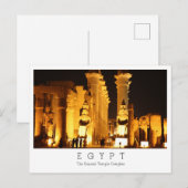 Postale Complexe du temple de Karnak, Egypte, Carte postal (Devant / Derrière)