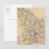 Postale Comté d'Androscoggin, Maine Carte (Devant / Derrière)