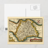 Postale Comté de Devon (Devonshire) Angleterre Carte Antiq (Devant / Derrière)