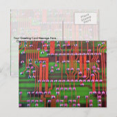 Postale Conception de carte de circuit (Devant / Derrière)