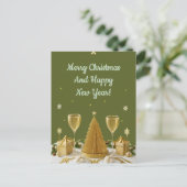 Postale Conception de carte de Noël élégante  (Debout devant)