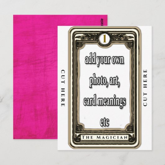 Postale Concevoir La Carte Tarot Magicien (Devant / Derrière)
