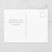 Postale Confetti Carte de remerciements (Dos)