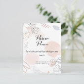 Postale Convention JW 2022 - Fleur blanche beige Carte pos (Debout devant)