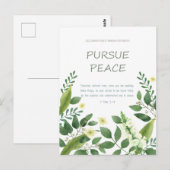 Postale Convention JW 2022 - fleurs blanches vertes Carte  (Devant / Derrière)